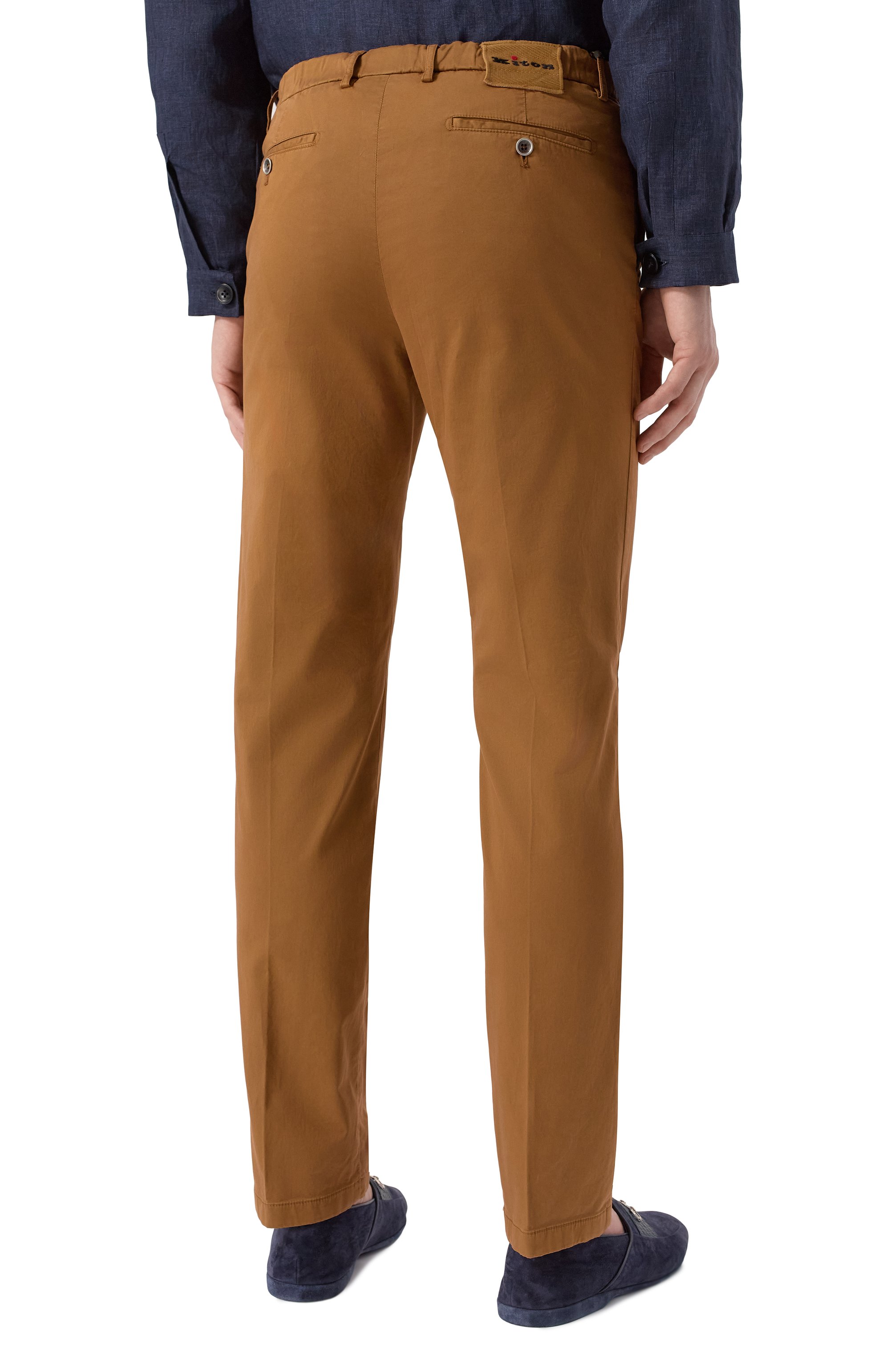 Брюки из лиоцелла KITON, арт. UPNJS1K0606F08, фото 4