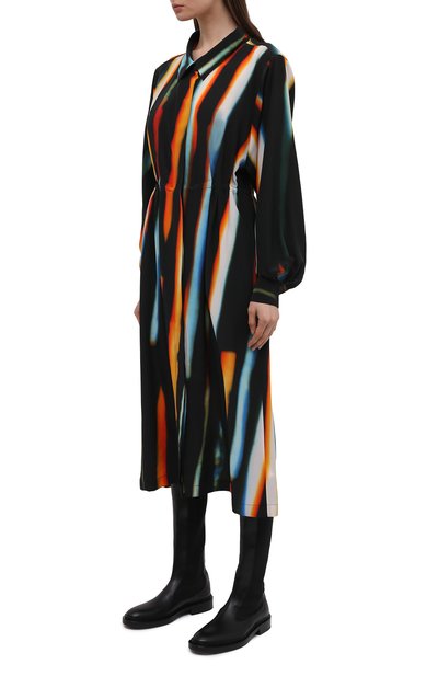 Шелковое платье DRIES VAN NOTEN разноцветного цвета по цене 163000 руб., арт. 211-11031-2087, фото 3 Шелковое платье DRIES VAN NOTEN, арт. 211-11031-2087, фото 3
