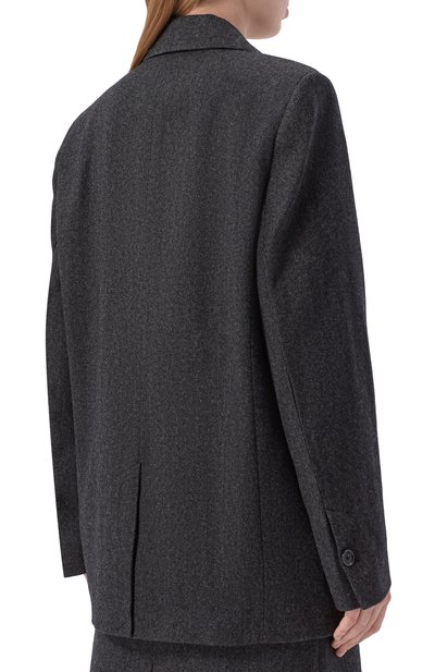 Шерстяной жакет TOTEME темно-серого цвета по цене 166000 руб., арт. 261-WRZ0063-FB0562, фото 4 Шерстяной жакет TOTEME, арт. 261-WRZ0063-FB0562, фото 4