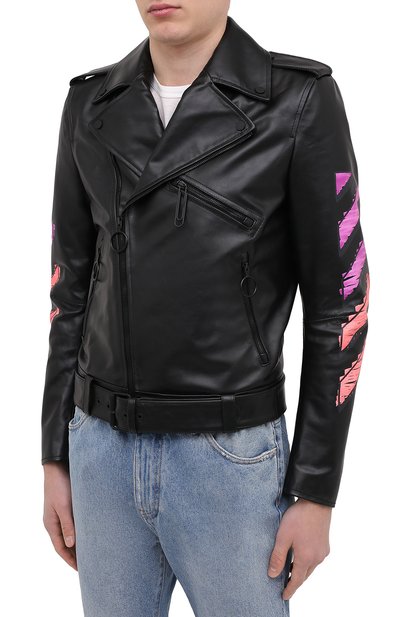 Кожаная куртка OFF-WHITE, арт. 0MJG016R21LEA001, фото 3