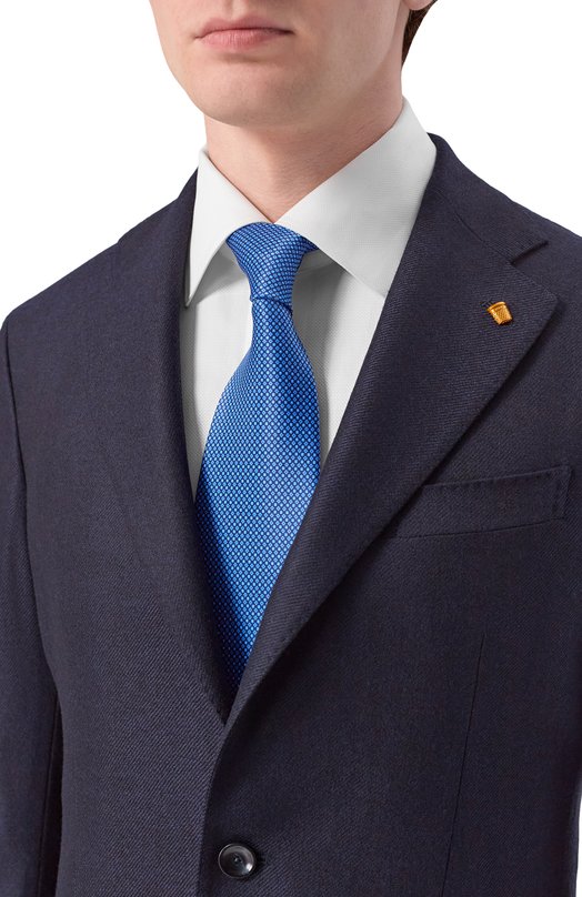 Шелковый галстук Stefano Ricci CXL/59009 Синий  CXL/59009 Фото 2