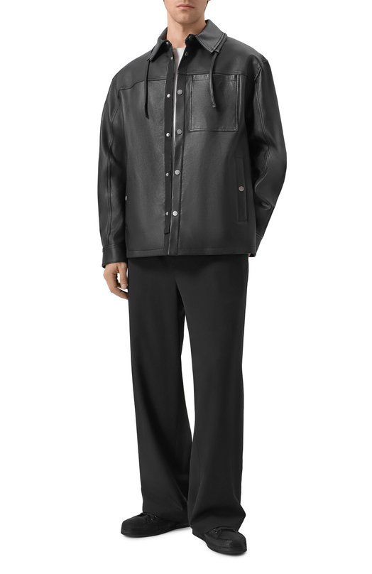 Кожаная куртка-рубашка MORDECAI 26E96MRU25S Чёрный  26E96MRU25S Фото 2