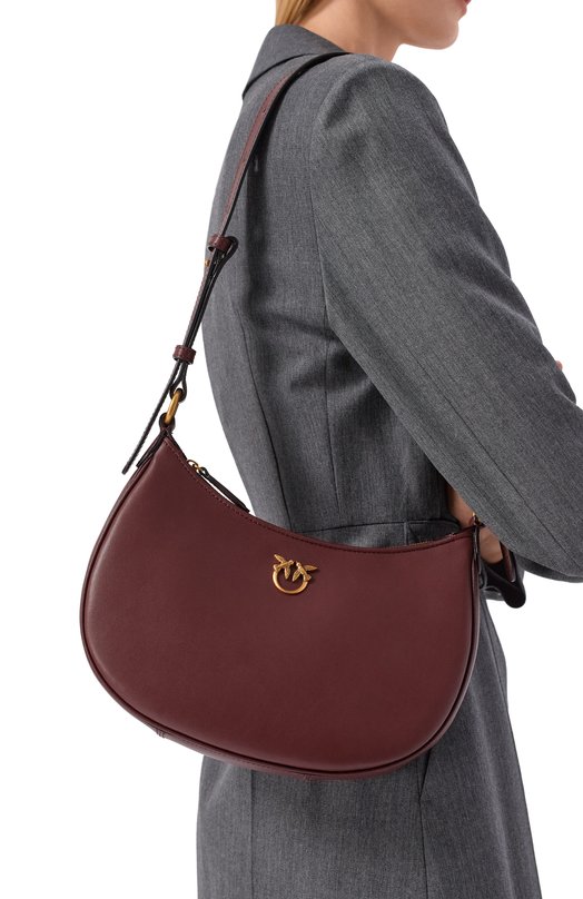 Сумка Half Moon Love mini Pinko 102790/A0F1 Бордовый  102790/A0F1 Фото 2