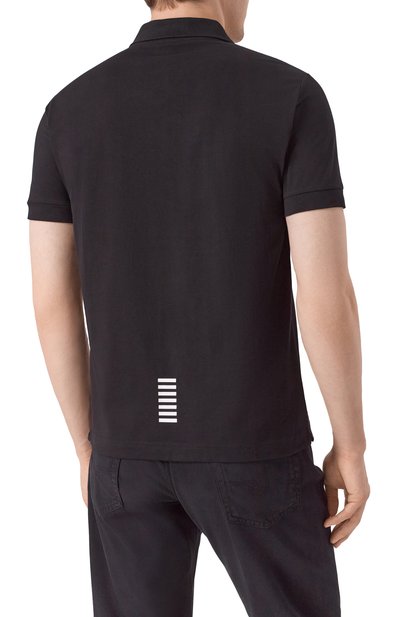 Хлопковое поло EA7, арт. 8NPF14/PJVQZ, фото 4