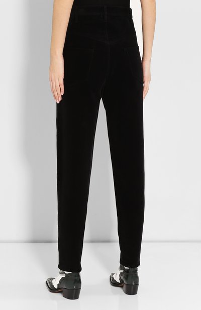 Хлопковые брюки ISABEL MARANT черного цвета по цене 42450 руб., арт. PA1466-19H014I/DEB0RA, фото 4 Хлопковые брюки ISABEL MARANT, арт. PA1466-19H014I/DEB0RA, фото 4