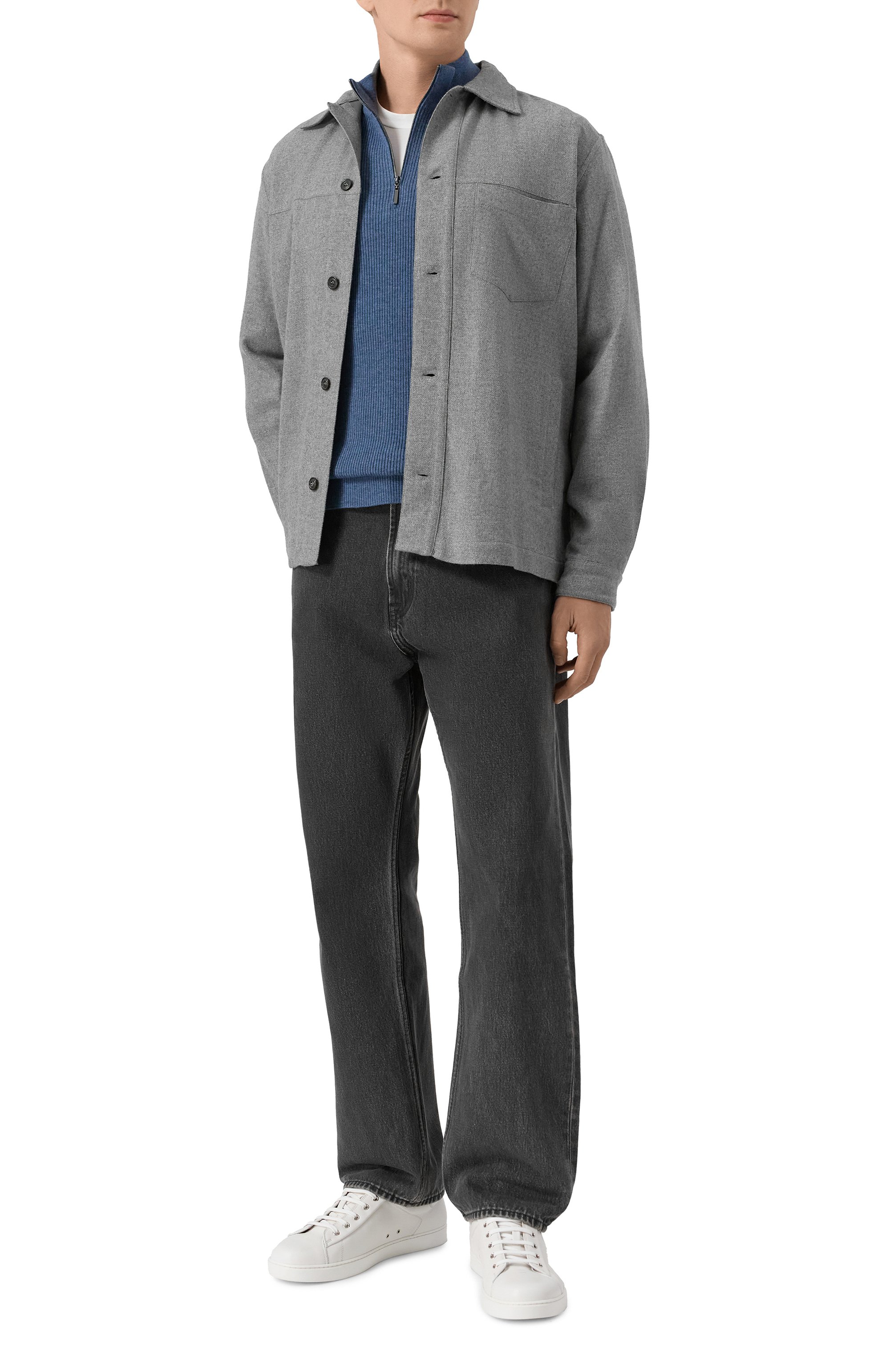 Рубашка из шерсти и кашемира PAUL&SHARK, арт. 15313345, фото 2