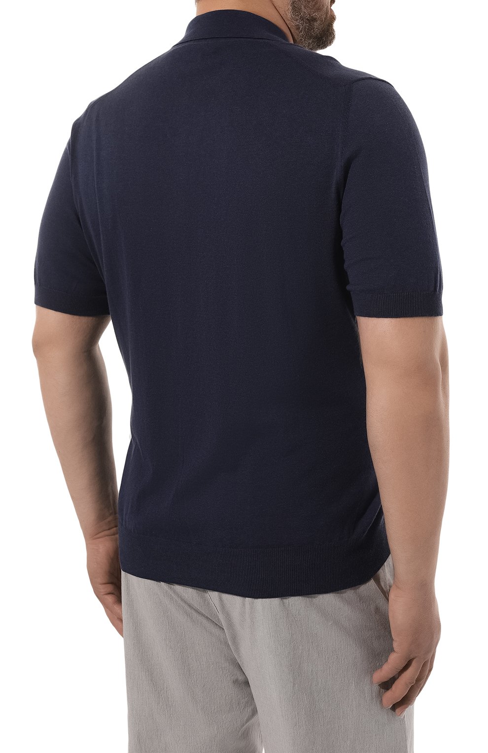 Хлопковое поло CANALI, арт. C0944B/MK01440, фото 4