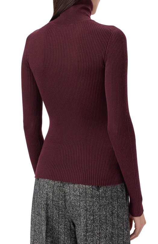 Кашемировая водолазка Dolce & Gabbana FXW67T/JBW0G Бордовый  FXW67T/JBW0G Фото 4