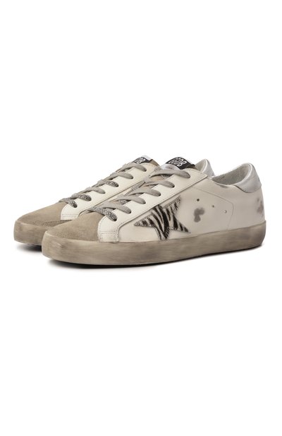 Женские кожаные кеды super-star GOLDEN GOOSE DELUXE BRAND, арт. GWF00101.F002692
