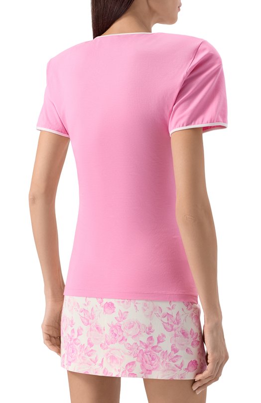 Хлопковый топ ROWEN ROSE RR_J116 Розовый  RR_J116 Фото 4
