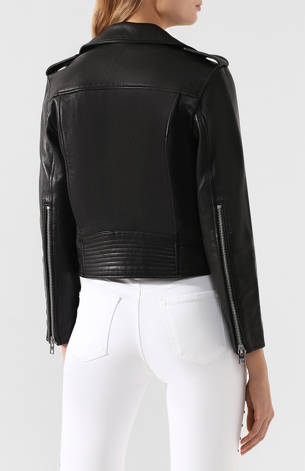 Кожаная куртка ZADIG AND VOLTAIRE черного цвета по цене 51750 руб., арт. SHCS1403F, фото 4 Кожаная куртка ZADIG AND VOLTAIRE, арт. SHCS1403F, фото 4