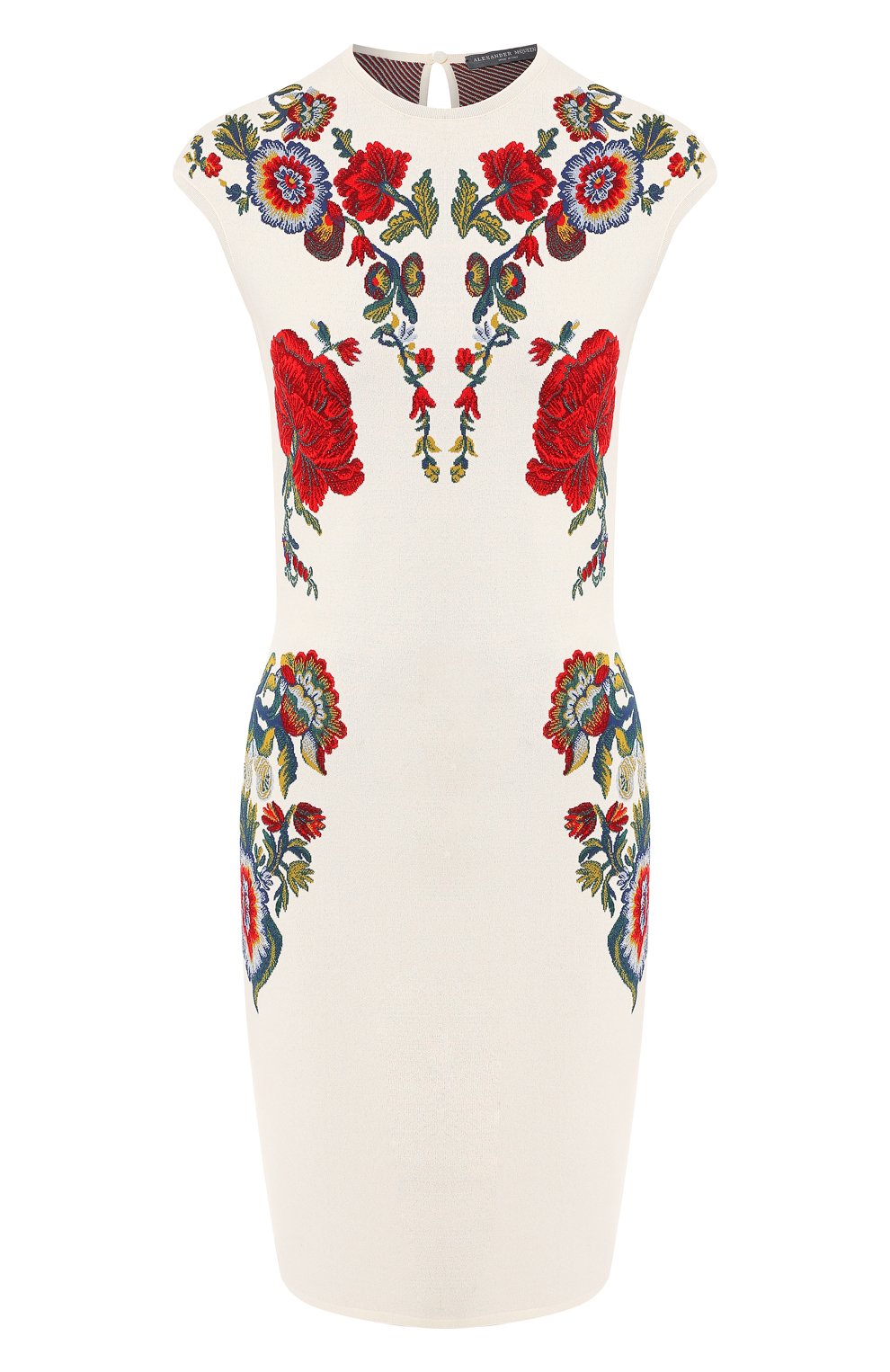 Платье из смеси шелка и вискозы ALEXANDER MCQUEEN, арт. 571659/Q1WVY, фото 1
