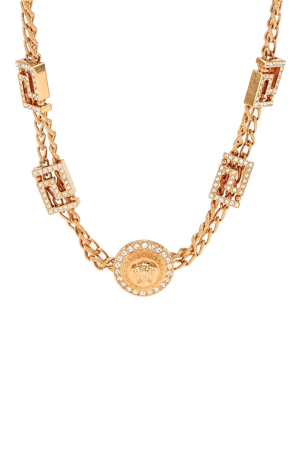 Колье greca VERSACE золотого цвета по цене 138000 руб., арт. DG1H294/DJMX, фото 2 Колье greca VERSACE, арт. DG1H294/DJMX, фото 2