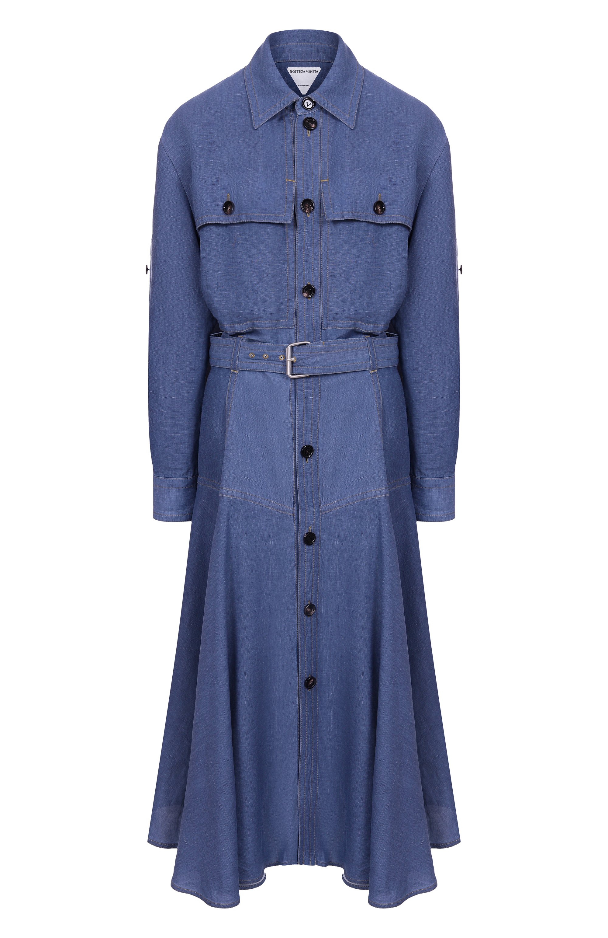 Платье из вискозы и льна BOTTEGA VENETA, арт. 808563/V4CX0, фото 1