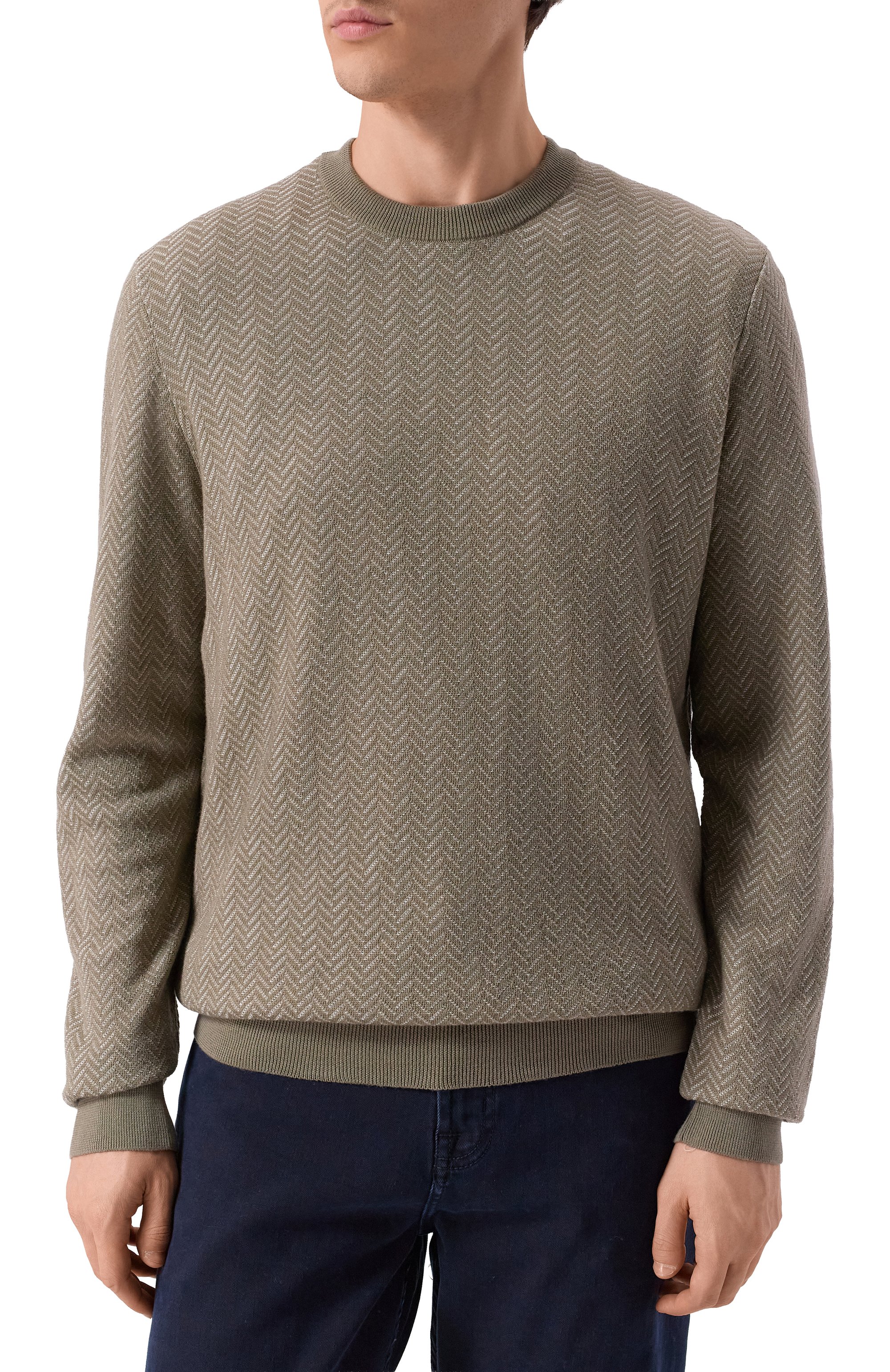 Джемпер из шерсти и хлопка BOSS, арт. 50549985, фото 3