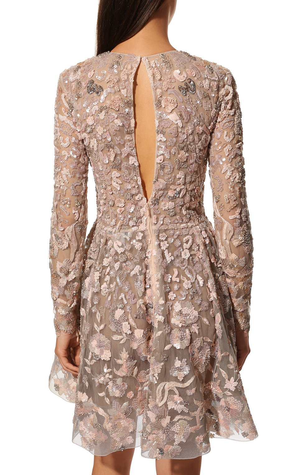 Платье с отделкой пайетками и бисером ZUHAIR MURAD, арт. RD-PF16-003 DS/50SE50PA, фото 4