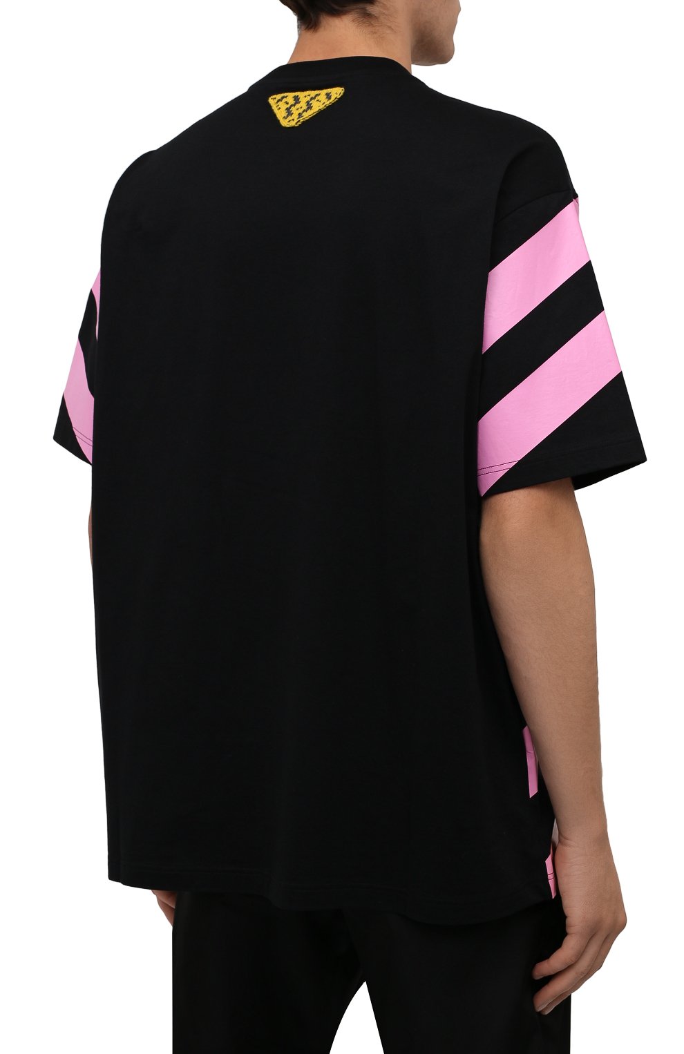 Хлопковая футболка PRADA, арт. UJN741-1ZWB-F0002-211, фото 4