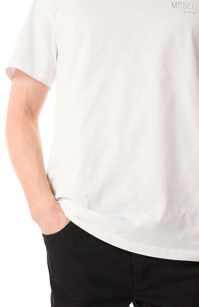 Хлопковая футболка MOSCHINO, арт. A0702/9407, фото 5