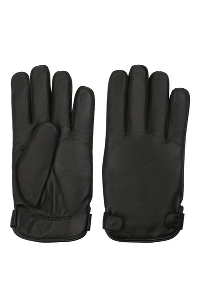 Кожаные перчатки ZEGNA черного цвета по цене 54950 руб., арт. Z8G52/G8C, фото 2 Кожаные перчатки ZEGNA, арт. Z8G52/G8C, фото 2