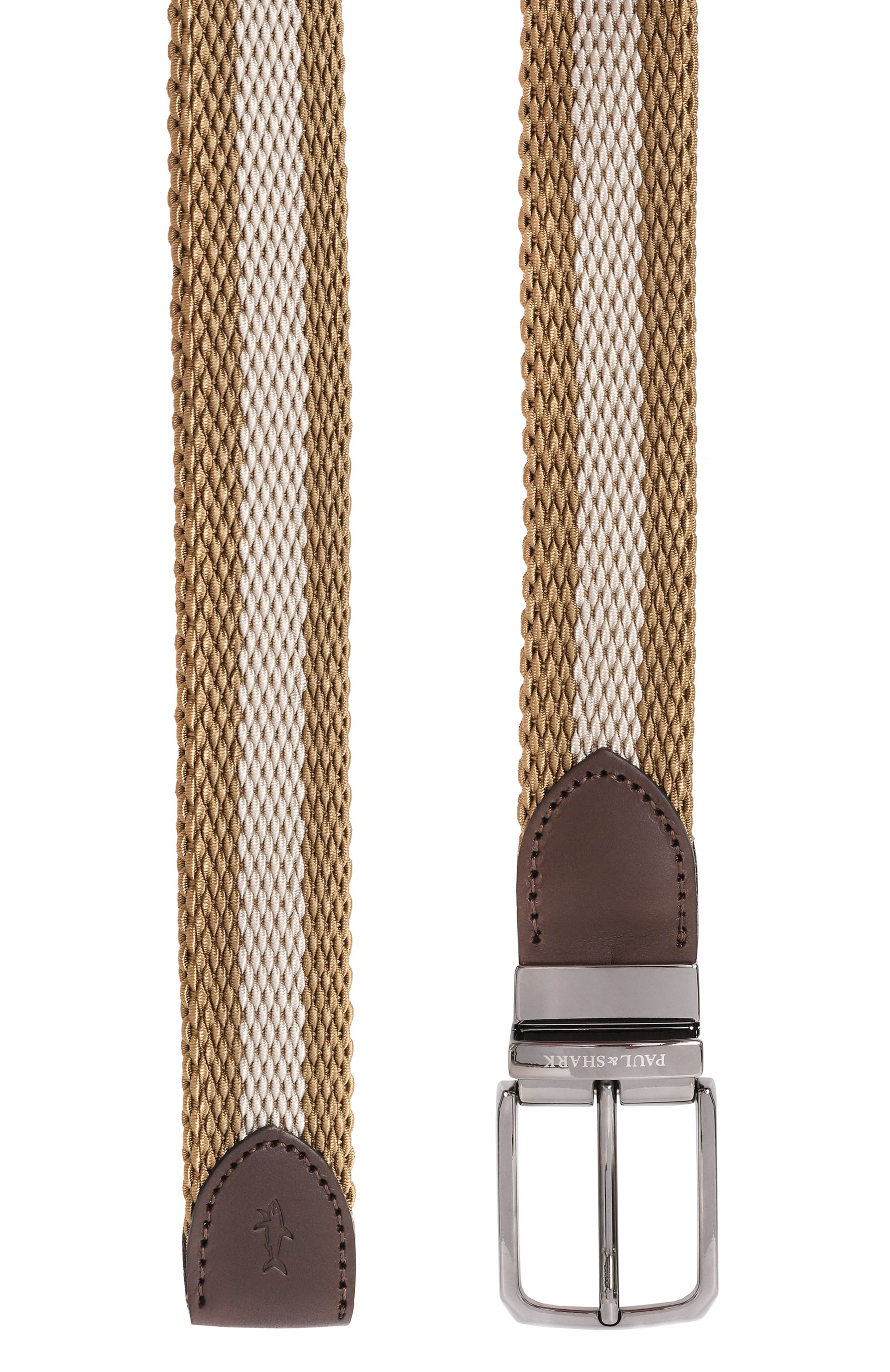 Двусторонний ремень PAUL&SHARK светло-коричневого цвета по цене 22450 руб., арт. 14316006, фото 3 Двусторонний ремень PAUL&SHARK, арт. 14316006, фото 3