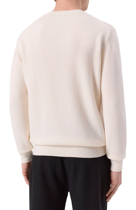 Джемпер из шерсти и вискозы MC2 Saint Barth HER0022-00389I/HER0N PRINT Кремовый  HER0022-00389I/HER0N PRINT Фото 4