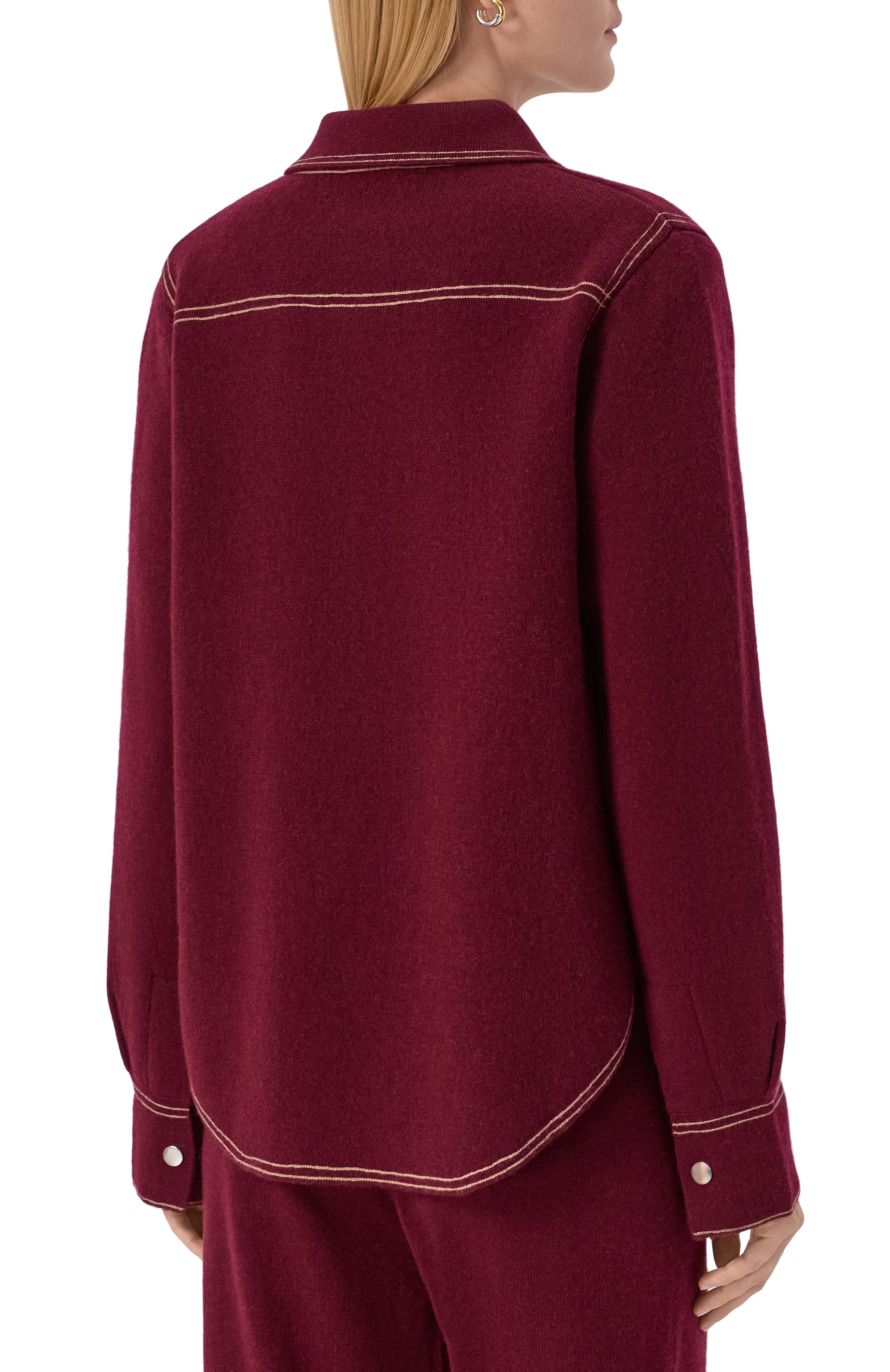 Рубашка из шерсти и кашемира ALLUDE, арт. 255/17711, фото 4