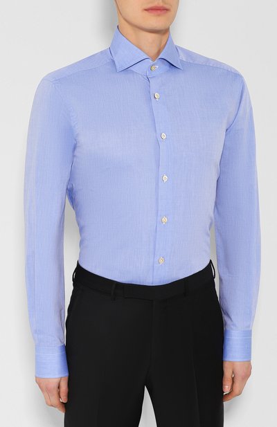 Хлопковая сорочка KITON, арт. UCIH000310300M, фото 3