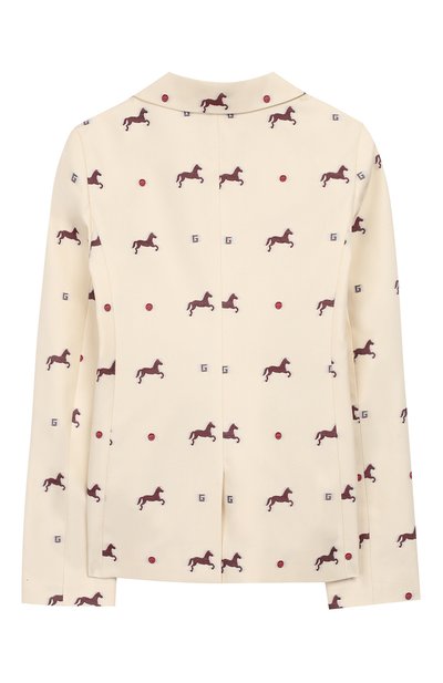 Хлопковый пиджак GUCCI, арт. 600282/XWAHA, фото 2