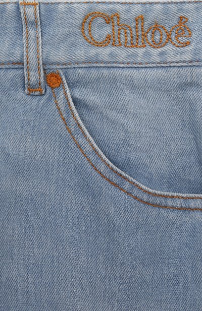 Джинсы CHLOÉ голубого цвета по цене 18800 руб., арт. C20082/14A, фото 3 Джинсы CHLOÉ, арт. C20082/14A, фото 3