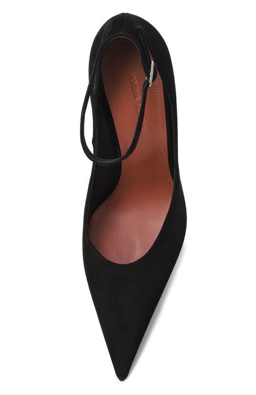 Замшевые туфли Anok 105 Amina Muaddi AN0K PUMP 105 Чёрный  AN0K PUMP 105 Фото 6