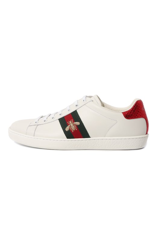 фото Кожаные кеды ace gucci