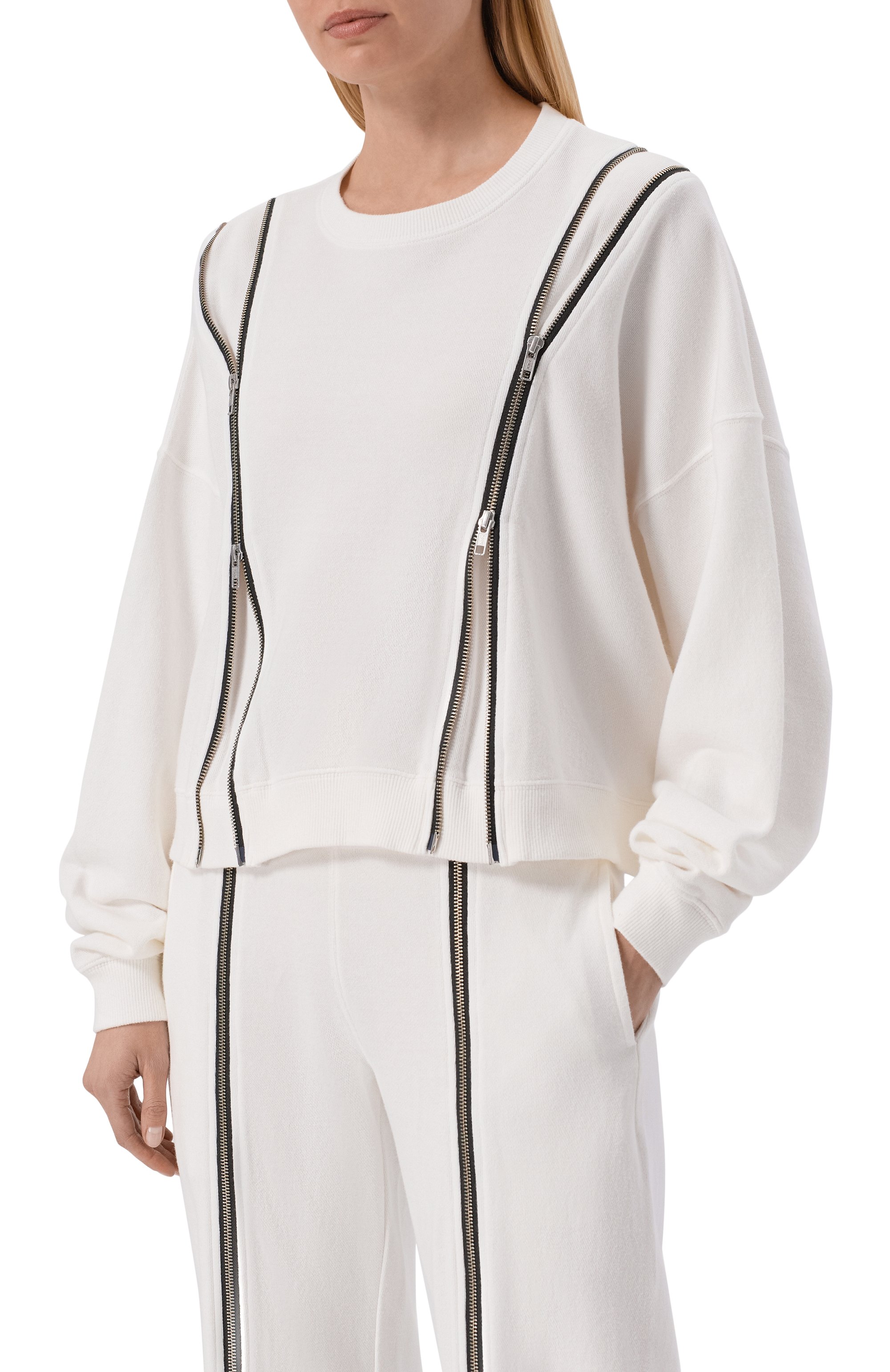 Хлопковый свитшот R13, арт. R13WK306-K001S_001, фото 3