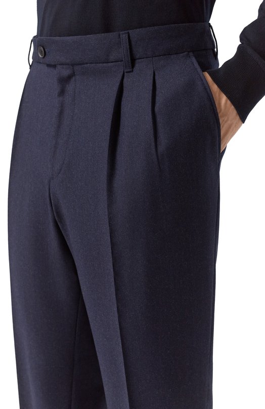 Шерстяные брюки BOSS 50556700 Синий  50556700 Фото 5