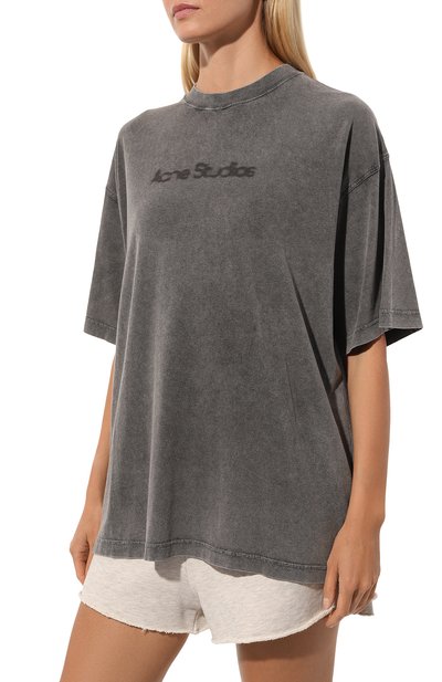 Хлопковая футболка ACNE STUDIOS, арт. FN-WN-TSHI000639, фото 3