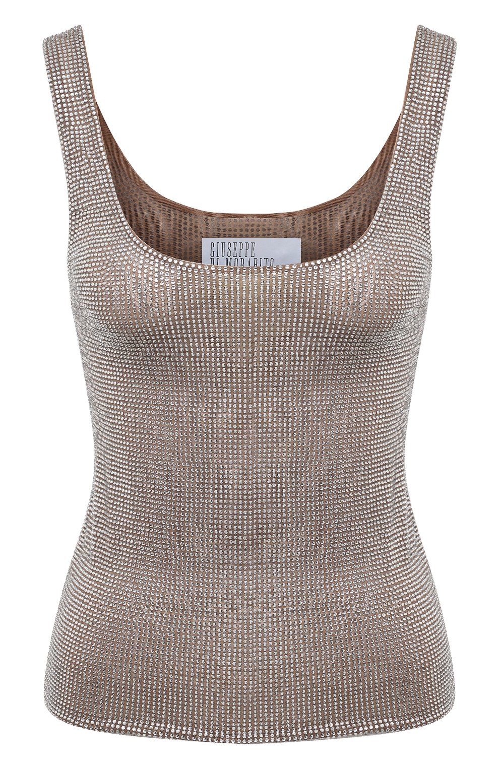 Топ с отделкой стразами GIUSEPPE DI MORABITO, арт. 02PST0178FC 02212, фото 1