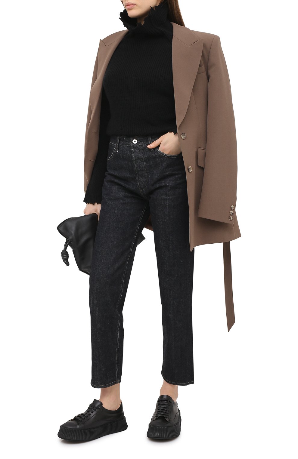 Джинсы JIL SANDER темно-синего цвета по цене 52700 руб., арт. JPPR663102-WR246200, фото 3 Джинсы JIL SANDER, арт. JPPR663102-WR246200, фото 3
