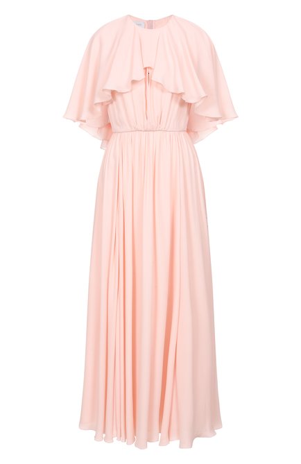 Женское платье GIAMBATTISTA VALLI розового цвета, арт. 25SSPVCL5147-18GDM | Фото 1 (Автоматизация состава: Проставлено; Длина Ж (юбки, платья, шорты): Миди; Рукава: Короткие; Автоматизация ТО: Проставлено; Материал внешний: Синтетический материал)