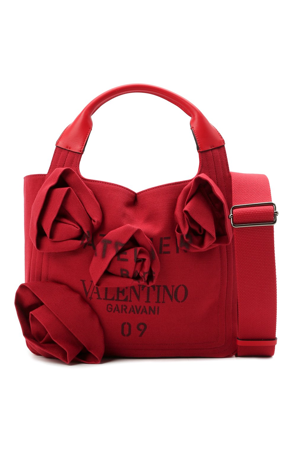 Сумка-шопер atelier 09 small VALENTINO красного цвета по цене 239500 руб., арт. WW2B0J36/JUX, фото 6 Сумка-шопер atelier 09 small VALENTINO, арт. WW2B0J36/JUX, фото 6