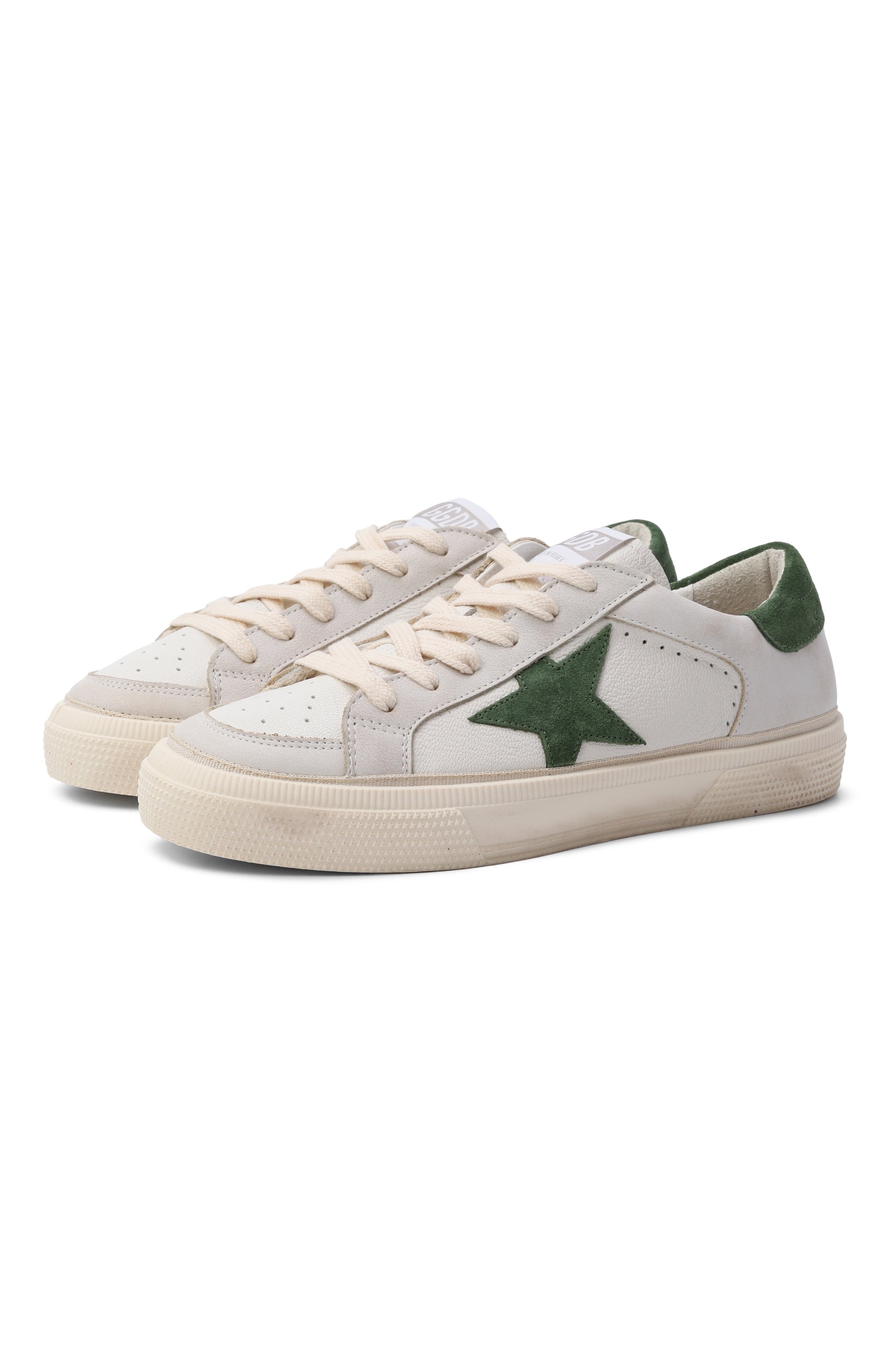 Кожаные кеды may GOLDEN GOOSE DELUXE BRAND, арт. GTF00495.F007441, фото 1