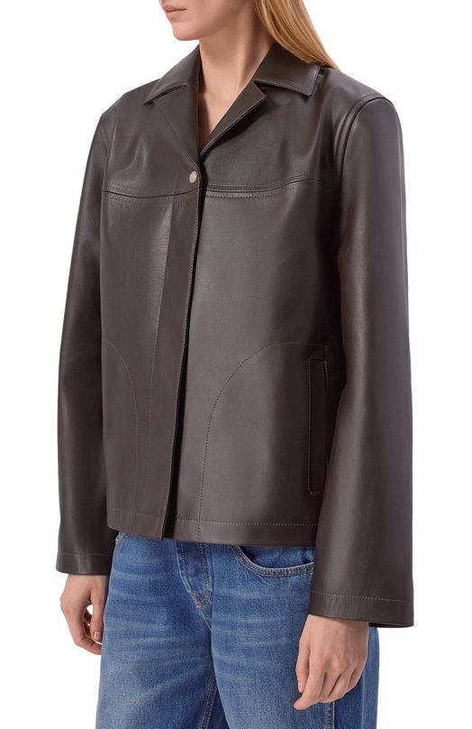 Кожаная куртка Noble&Brulee NB2/260226/1 Коричневый  NB2/260226/1 Фото 3