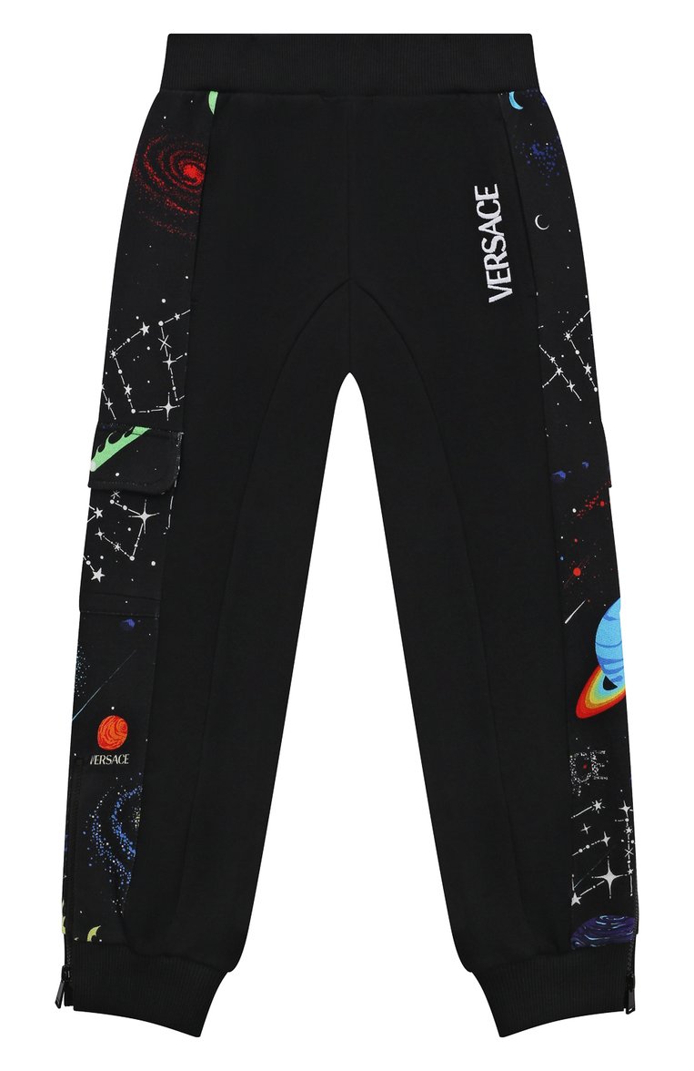 Хлопковые джоггеры VERSACE, арт. 1003036/1A08307/4A-6A, фото 1