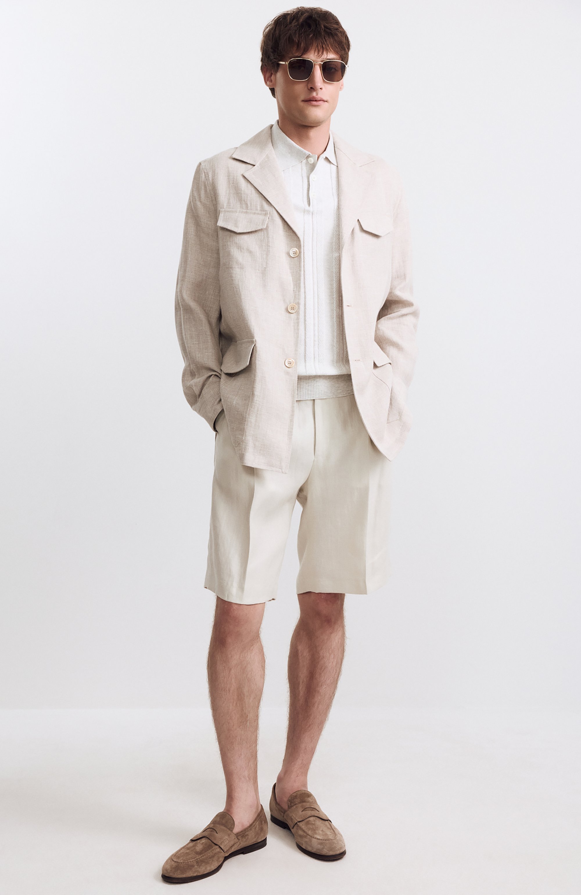 Льняные шорты CORNELIANI, арт. 274553/2714326, фото 6