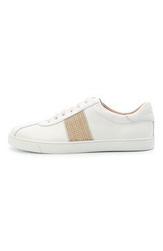 Кожаные кеды GIANVITO ROSSI, арт. S25380.W1WHT.CSUBIBI, фото 1