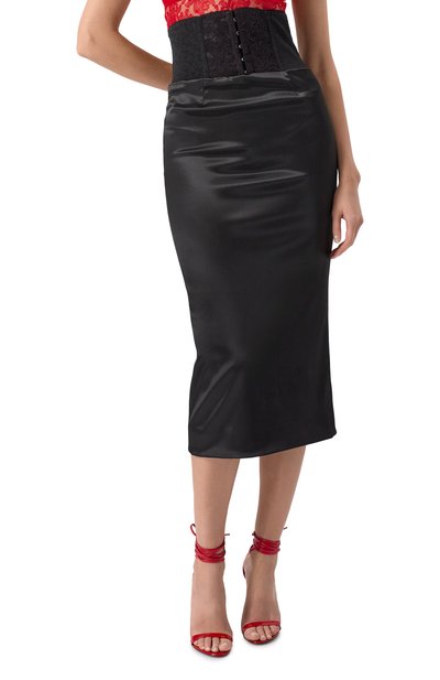 Атласная юбка DOLCE & GABBANA, арт. F4CI1T/FURAD, фото 3