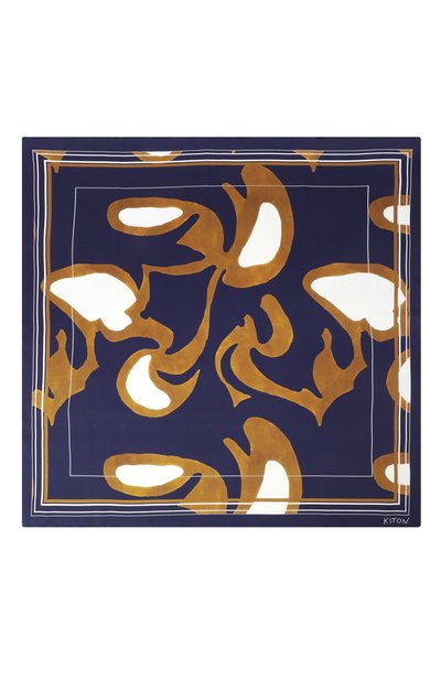 Шелковый платок KITON, арт. D53754K0942F08, фото 4