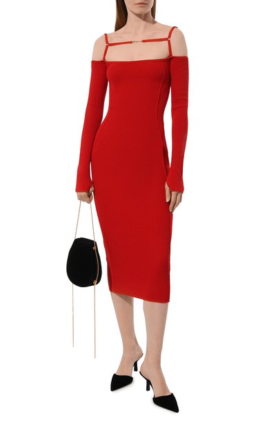 Платье из вискозы и льна JACQUEMUS, арт. 22H/213KN300-2082, фото 2