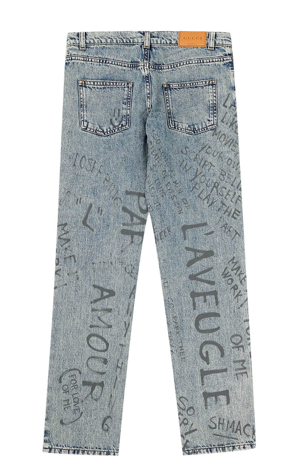 Джинсы прямого кроя с принтом GUCCI, арт. 453319/XR391, фото 2