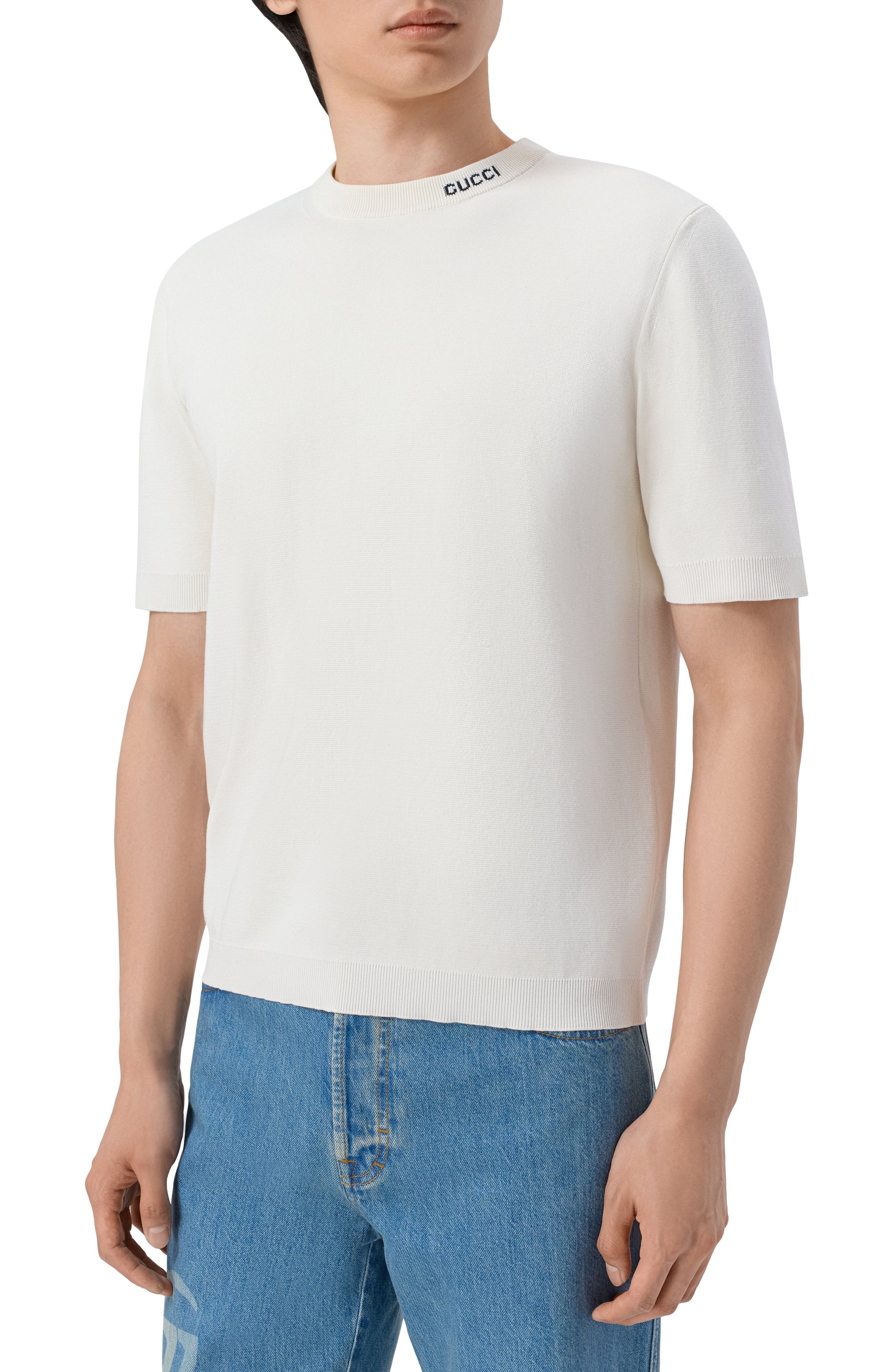 Футболка из шелка и хлопка GUCCI, арт. 787736/XKD2A, фото 3