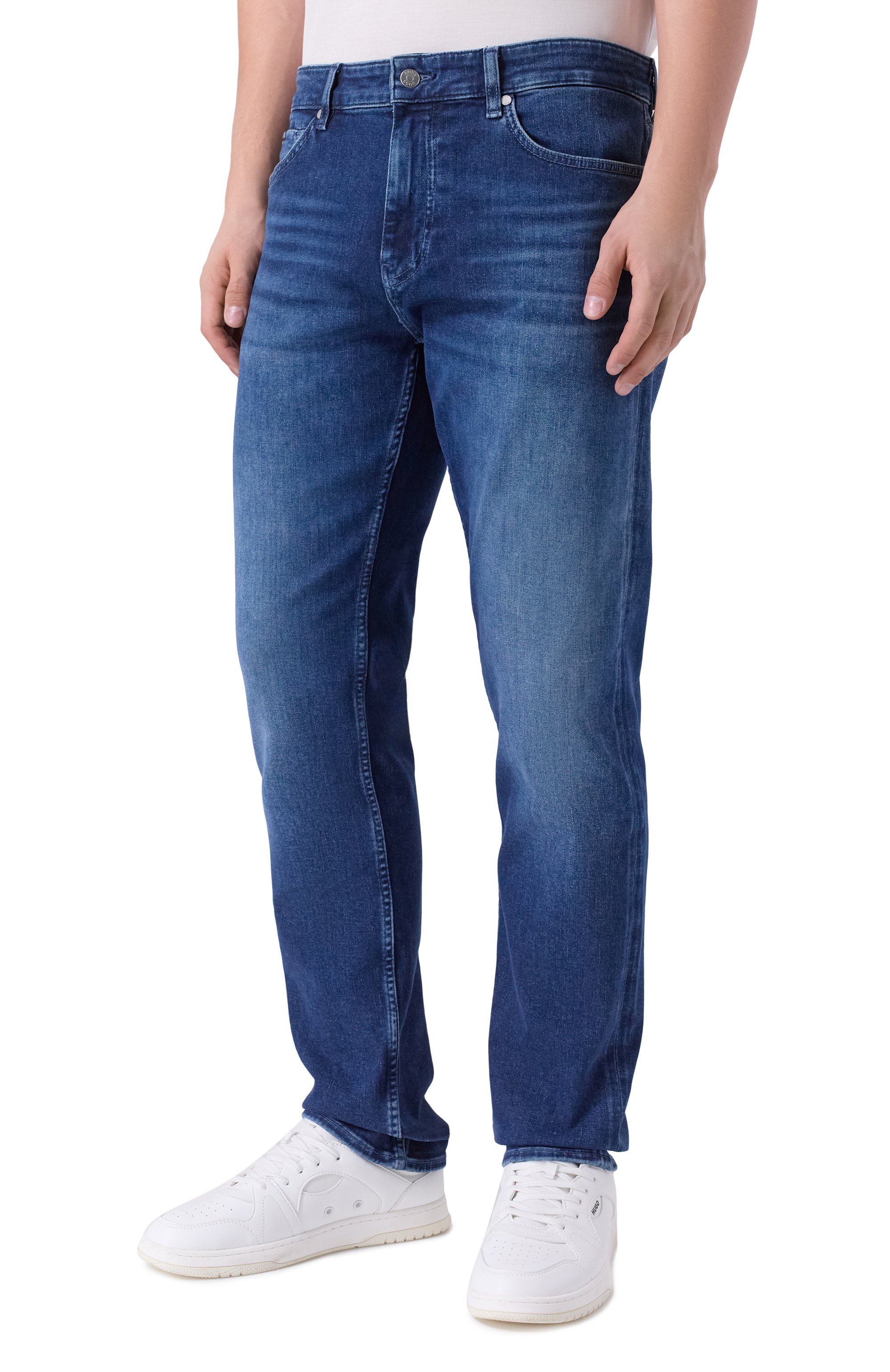 Джинсы delaware BOSS темно-синего цвета по цене 25950 руб., арт. 50549814, фото 3 Джинсы delaware BOSS, арт. 50549814, фото 3