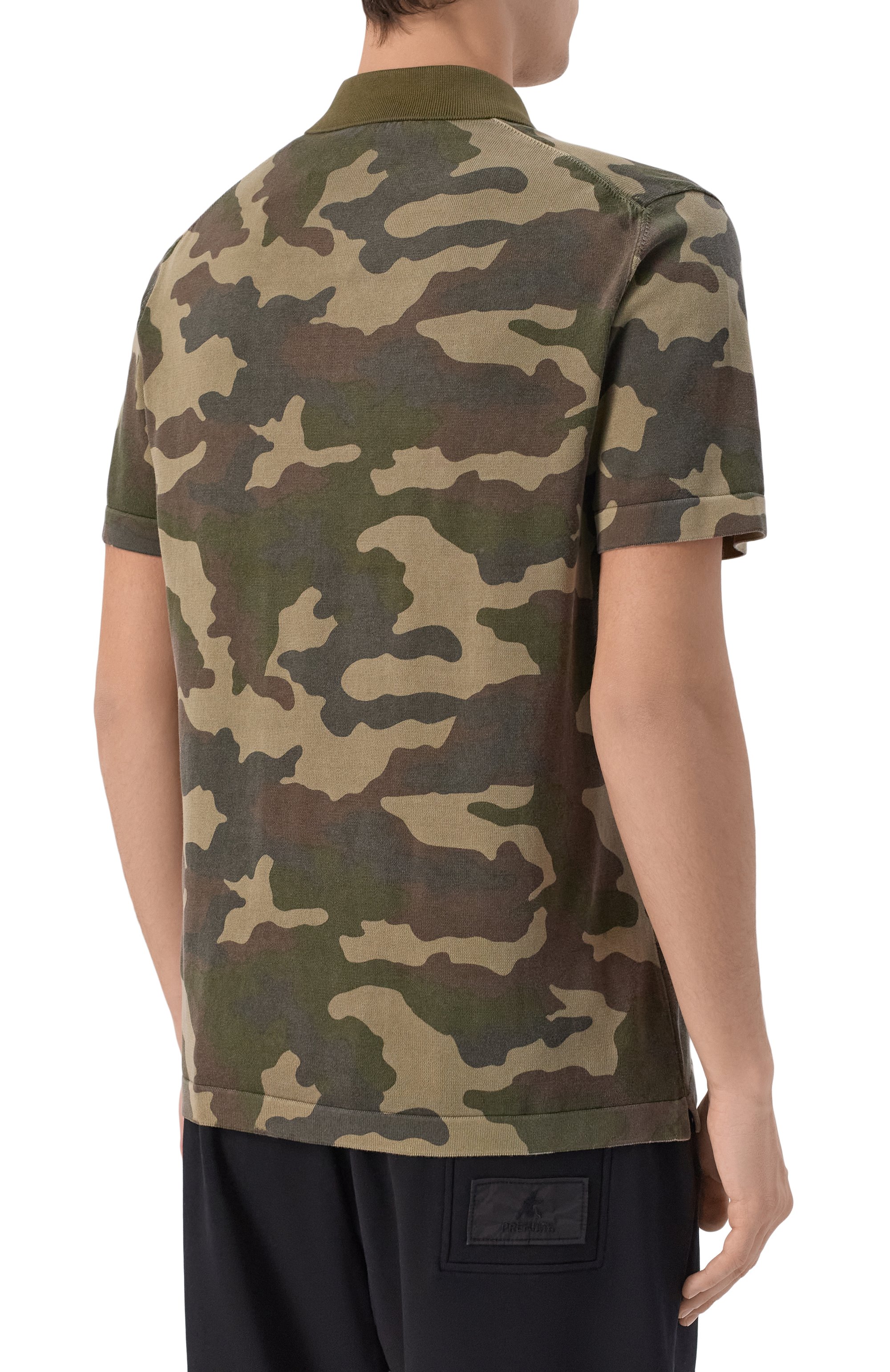 Хлопковое поло AERONAUTICA MILITARE хаки цвета по цене 21150 руб., арт. MA1622UL00932, фото 4 Хлопковое поло AERONAUTICA MILITARE, арт. MA1622UL00932, фото 4